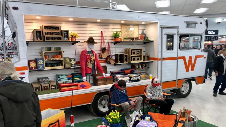 Wally's Winnebago inside store