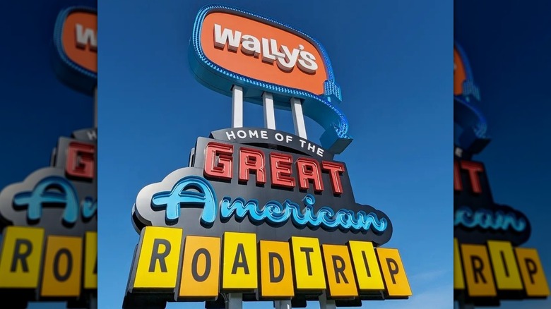 Wally's Great American Roadtrip sign