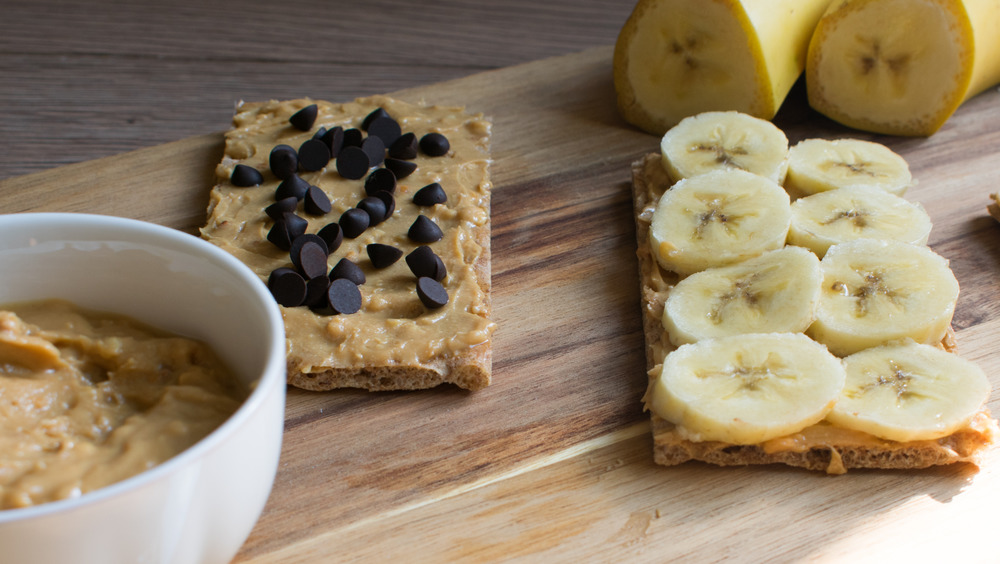 Bananas Chocolate Chips and Peanut Butter