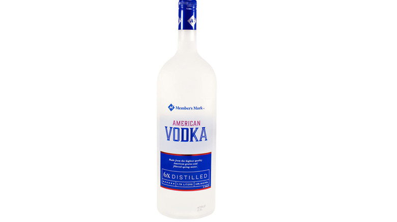 Bottle of Member's Mark Vodka