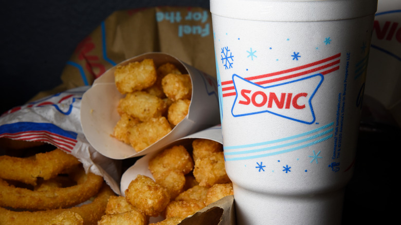 Sonic fast food meal 