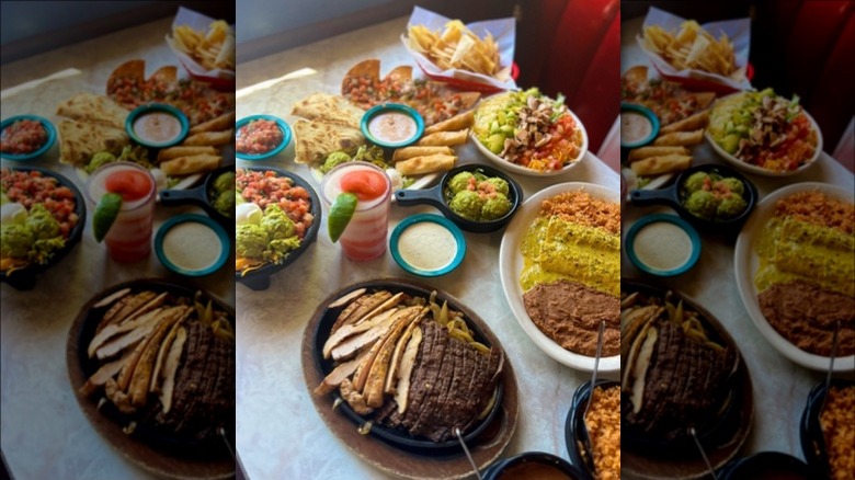 table of Chuy's food