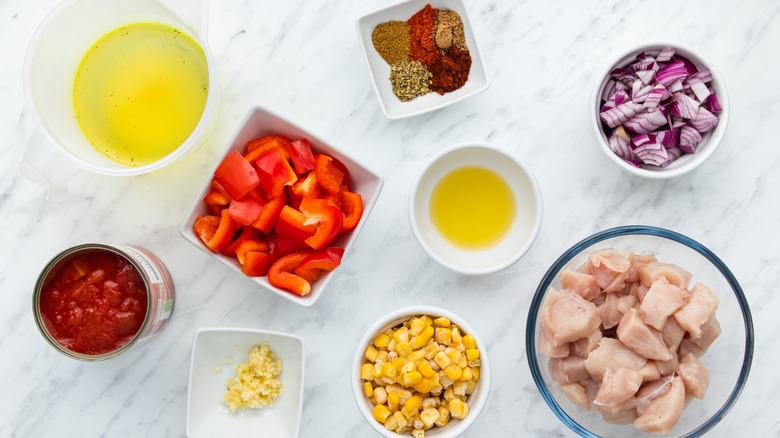 ingredients for mexican chicken stew