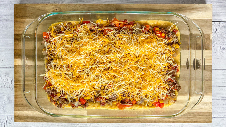 casserole in baking dish