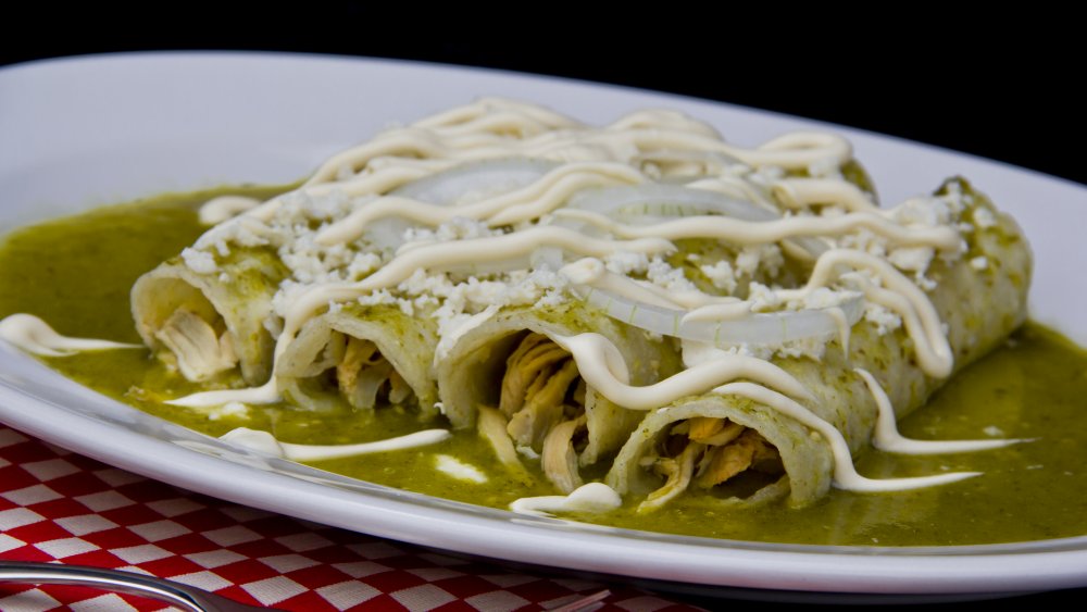 Enchiladas verde