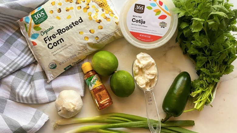 ingredients for mexican street corn salad