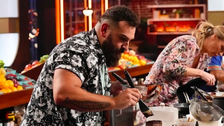 Michael Silverstein competing on MasterChef