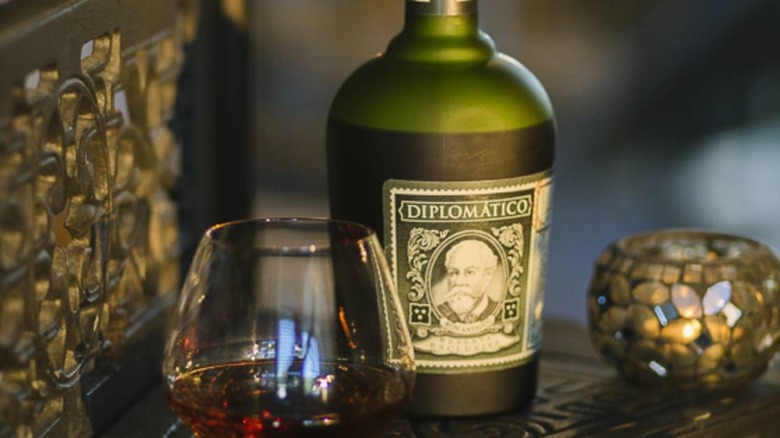 Diplomatico Rum on a bar