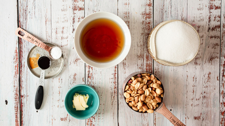 ingredients for peanut brittle