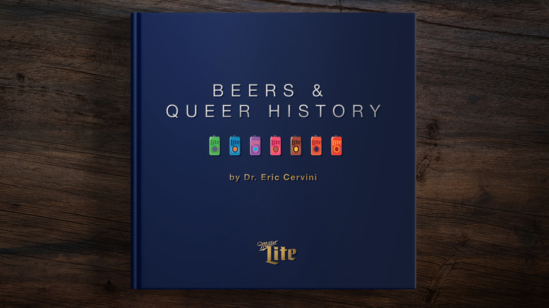 Cover of Miller Lite's "Beers & Queer History" book