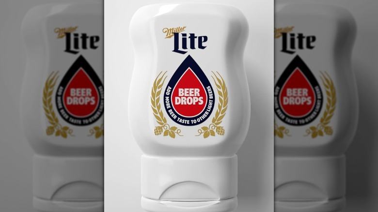 Miller Lite beer drops