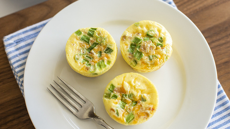 egg soufflés on plate