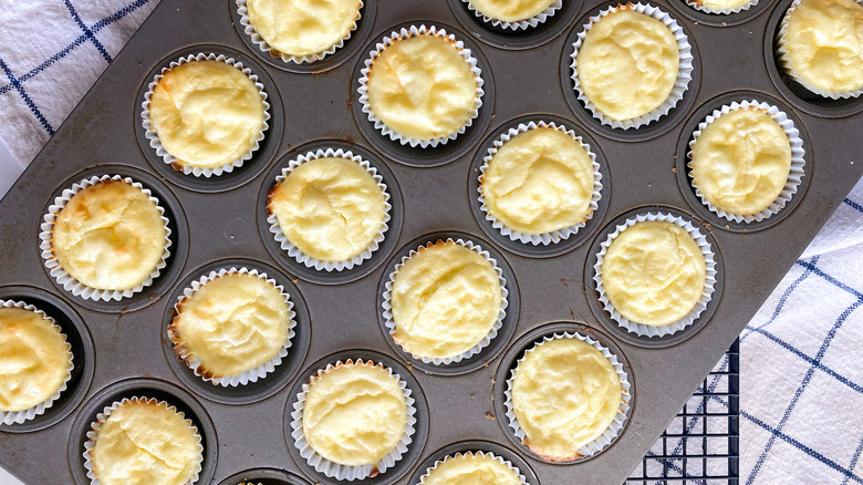 cheesecake in muffin tin 