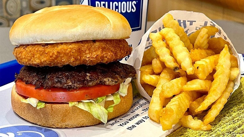 Culver's CurderBurger and fries