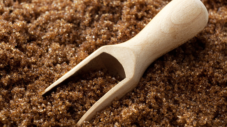 brown sugar with scoop