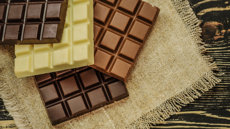 bars of chocolate varieties