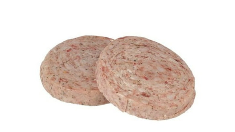 uncooked sausage patties