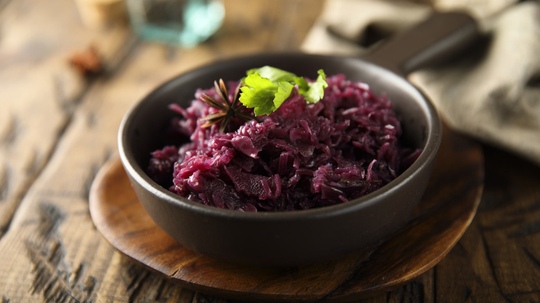 braised red cabbage