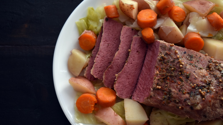 corned beef and cabbage dish