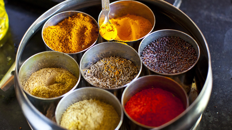 Indian spices like garam masala