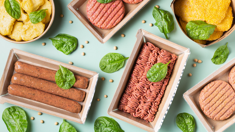 various plant-based meats