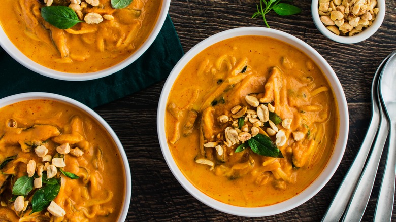 bowls of peanut stew