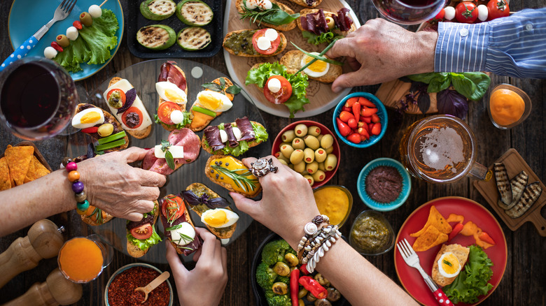 Table full of tapas