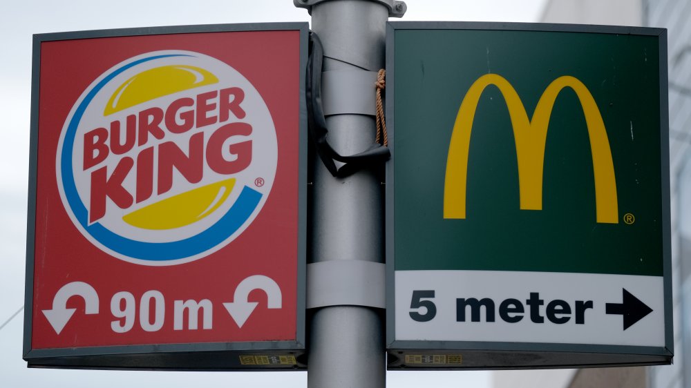 Burger King and McDonald's fast food chains