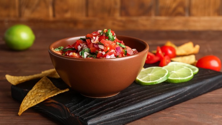 Bowl of salsa