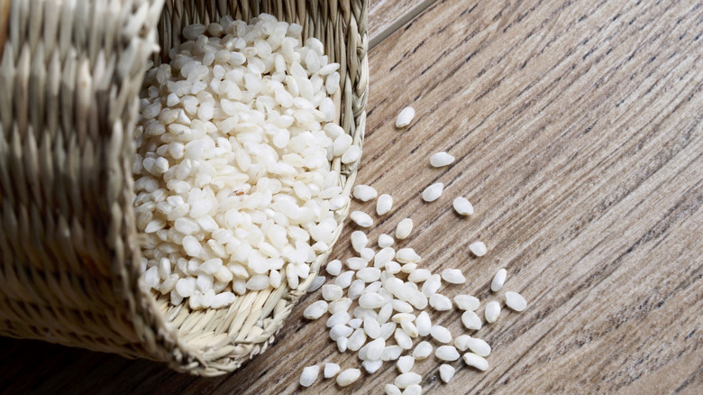 Basket of bomba rice