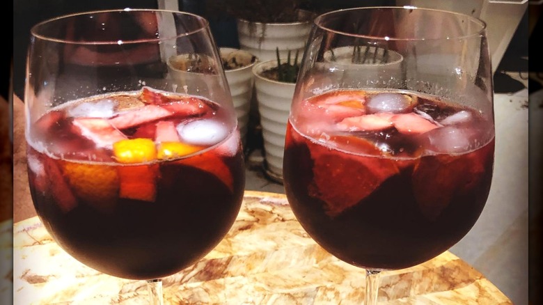 Two glasses of sangria