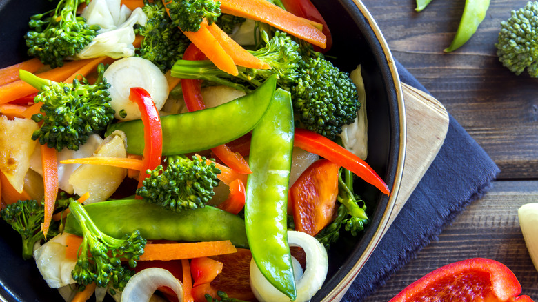 Stir-fried vegetables