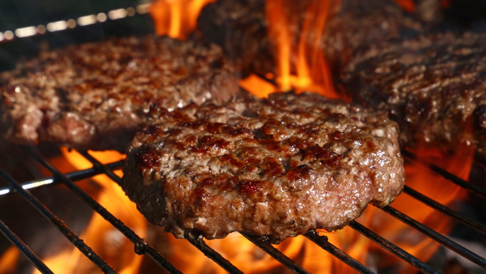 Grilled burger from Five Guys