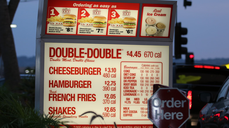 In-n-Out menu