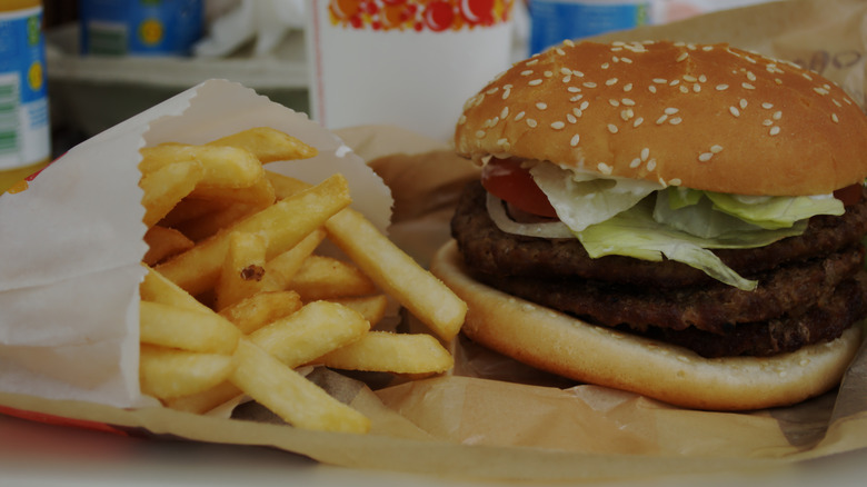 Triple Whopper and fries