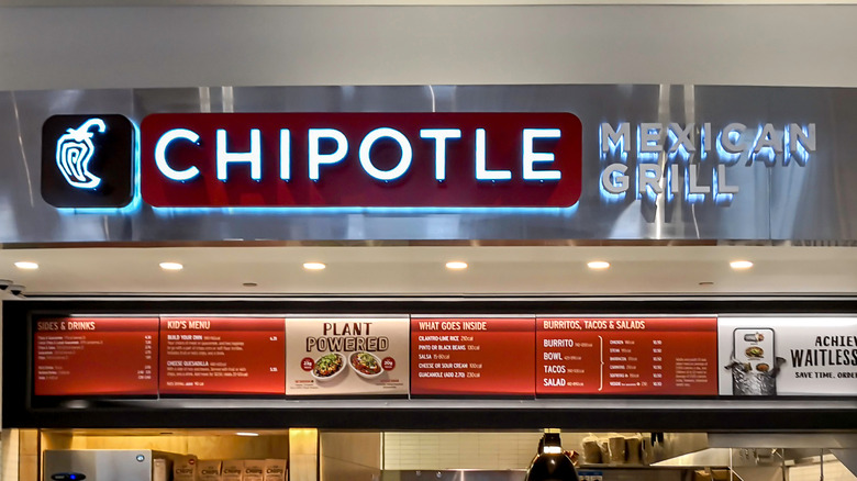 Chipotle sign