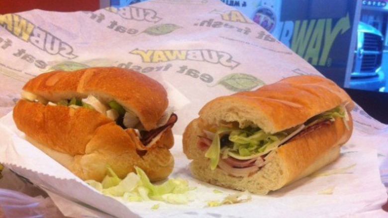 unwrapped sub halves