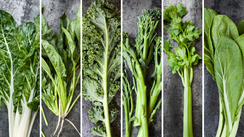 Different types of greens