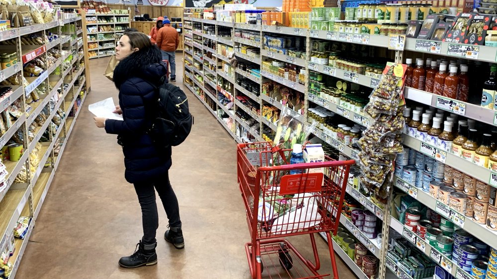 Grocery shopping at Trader Joe's