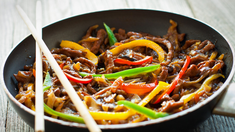 beef and vegetable stir fry