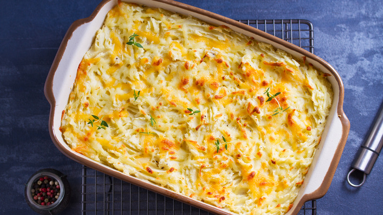 pan of shepherd's pie 