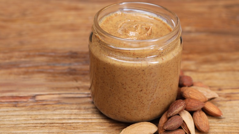 jar of almond butter