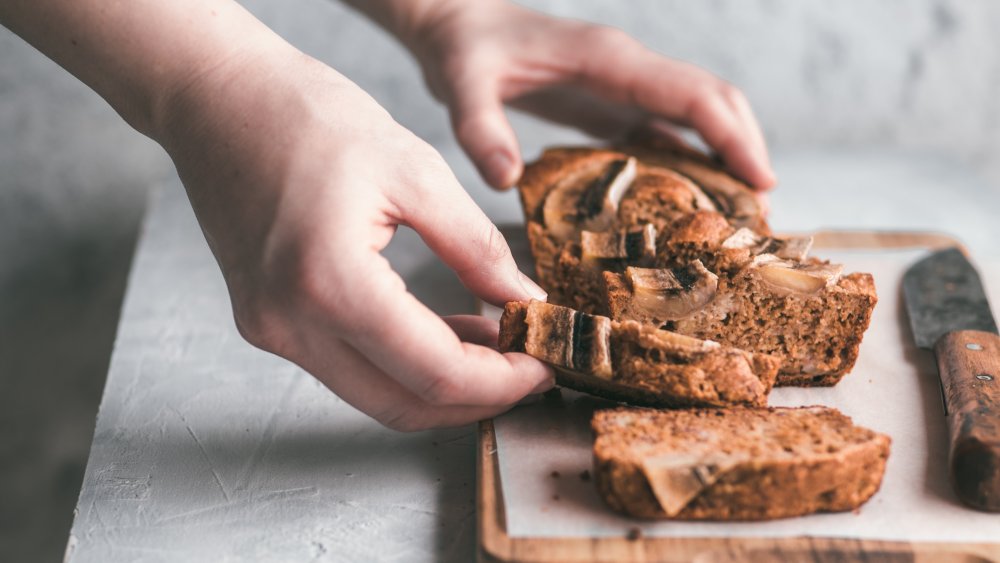 Slices of banana bread