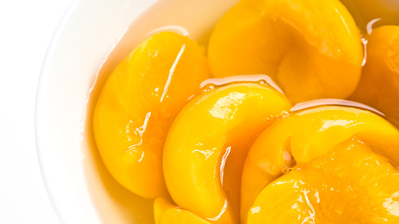 peaches in syrup