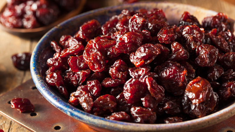 dried cherries in a bowl