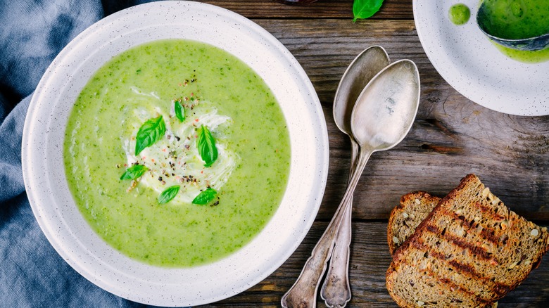 green vegetable soup