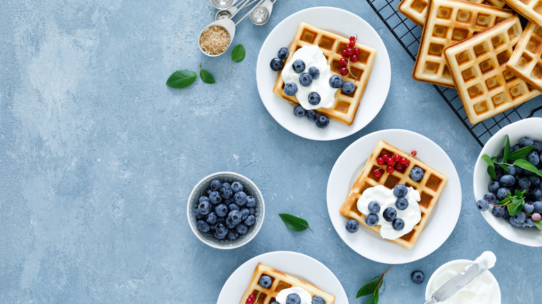 waffles with berries