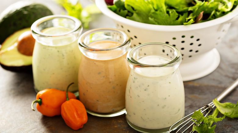 salad dressings with salad