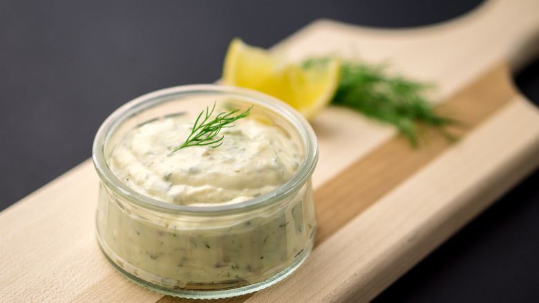 Herb flavored mayonnaise 