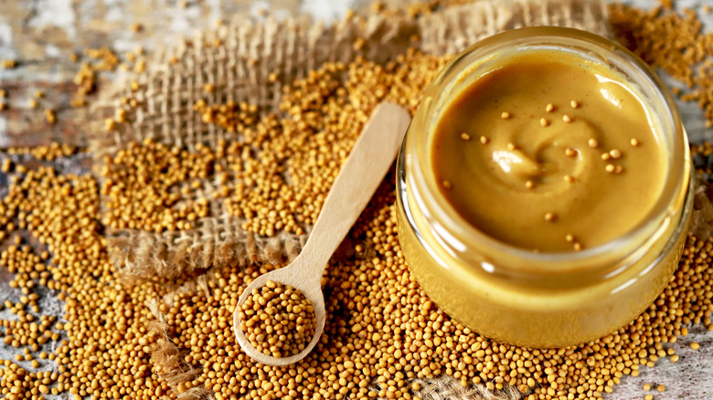 Mustard seeds and mustard condiment